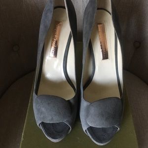 Rupert Sanderson Asiago Suede Bucero Pumps